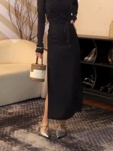 MANMI | Slimming Elegant Casual Straight Long Skirt
