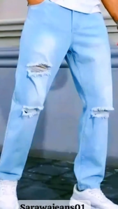 Best Seller Celana Panjang Pria Jeans Sobek Lutut//Ripeed Jeans Terbaru PUANG RESKI