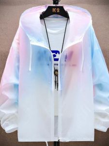 Áo Khoác Chống Nắng Mùa Hè Thoáng Khí Nhẹ Màu Khối Cho Nam Và Nữ Váy Phong Cách Đường Phố Thường Ngày Áo Khoác Ngoài Mùa Hè