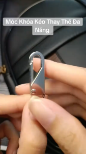Móc thay đầu khóa kéo kim loại cao cấp – Set 5 cái – Sửa khóa kéo túi xách balo áo khoác nhanh gọn