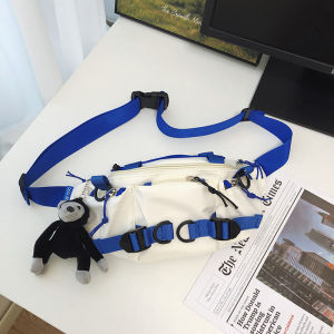 Dark Fashion Cool Chest Bag Mens Sports Fashion Tactical Small Shoulder Bag Mens Trendy Mobile Phone Bag Womens Overalls Messenger Bag