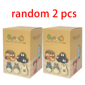 Bandai | Anime My Neighbor Totoro Blind Box Finger Puppet Set Trendy Toy Office Desk Bedroom Bedside Table Decor Model Decoration Gift