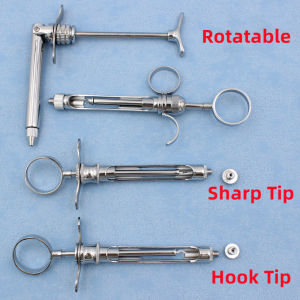 Stainless Steel Dental Instrument Dental Anesthesia Tools With Head Dental Teeth Care Dental Aspirating