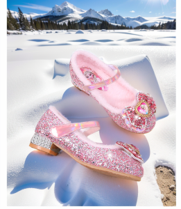 MENGBEIHUAN | Plush Furry Girls Princess Shoes Winter