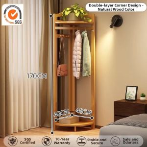 ZHUSHANXIA | Corner Space-saving Hat & Coat Rack