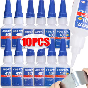 【XZxinzhan】10PCS 495/401/406 Strong Glue Quick Drying Instant Liquid Glue High Temperature Resistant Adhesive for Metal Plastic Wooden
