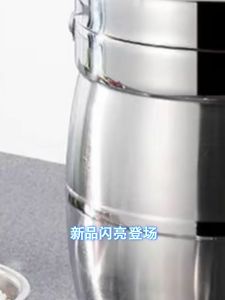 Portable Stainless Thermo Insulated Thermals Food Container Round Lunch Box