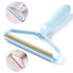 Portable Clothes Lint Fluff Remover Pet Hair Cleaning Brush Coat Carpet Wool Razor Pellet Manual Scraper Cleaning Tool