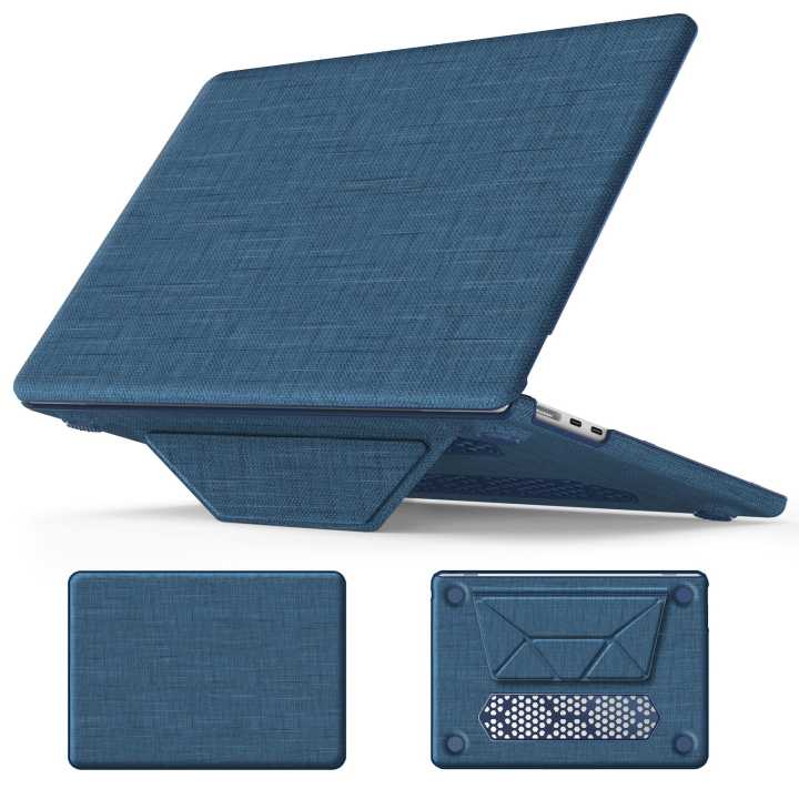 Business PC Fabric Leather Case for MacBook Air 13/13.6/15.3 2018-2024 ...
