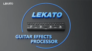 LEKATO Tank-G Guitar Multi-Effects Pedal with 36 Presets 4 Modules Delay/Reverb Music Recording Guitar Effects Pedal