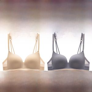 MiiOW | เสื้อชั้นในไร้โครง Catman สำหรับผู้หญิง ป้องกันการหย่อนคล้อย ทรงกระชับ ทรง V คัพ 3/4 ไร้โครง สายเดี่ยว 3 แถว 4 ฤดู ทรงเรียบง่าย