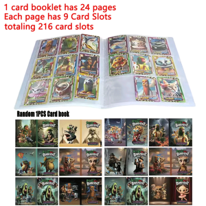 talian Brainrot Cards Album Cartoon Anime Card Protector Game Card Collection Folder 9 Grids 216PCS Cards Books For Kids Gifts