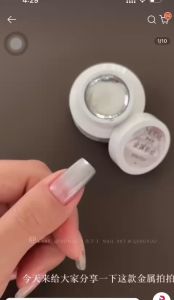 Gel vẽ metan bạc Qingyou gel inox Bạc làm móng tay nail