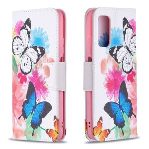 New Phone Case For Samsung Galaxy S25 S24 S23 S22 S21 Plus / S25 S24 S23 S22 S21 Ultra / S21 S20 S23 FE Painted Pattern Cartoon Leather Wallet Card Slot Flip Case Casing