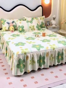 #CRK2 R172 R191 Premium Cotton 3IN1 Cadar Ropol Set Super Single/Queen /King Bedsheet 3IN1 Bed Skirt Bedspread Set