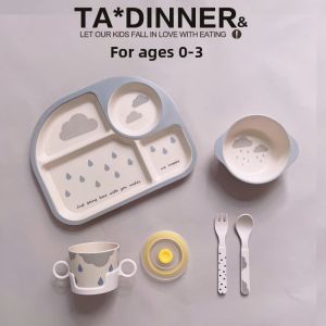 JUZIJIADEKEER | Cute Nezha Design Baby Utensil Set