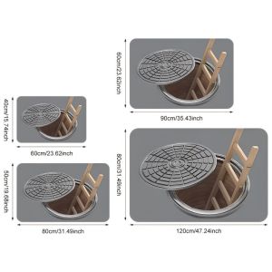 VIKAMA 3D Optical Illusion Rug Modern Gray Rectangular Washable Rug Suitable for Living Room Bedroom and Kitchen