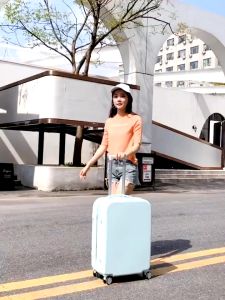 กระเป๋าเดินทาง 20นิ้ว รุ่นซิปล็อครหัสได้ วัสดุABS+PC ทนทานเป็นพิเศษ 8ล้อคู่ หมุนได้ 360องศา