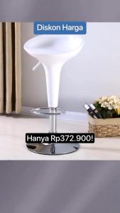 Kursi Bar Barstool Hidrolik - Kursi Cafe Hidrolik Minimalis -Kursi Dapur Minibar Barstool