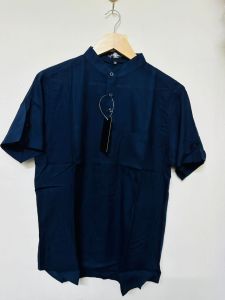 KURTA DEWASA SLEAM FIT 100% COTTON LELAKI LENGAN PENDEK