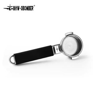 MHW-3BOMBER EXPRESSA BOTTOMLESS PORTAFILTER 58mmm Unibody Portafilter Pour Feama/Lamarzocco/Rocket/Lelit/E61 Café Accessoires