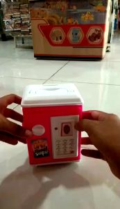 Mainan Anak Brangkas Mini YA 3 Celengan ATM Money Safe | Mainan Edukasi Celengan Anak Ada Lampu Dan Suara Menggunakan Baterai | Mainan Anak Brangkas ATM Mini Celengan Tabungan Murah