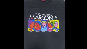 VERSION 3 MAROON 5 COLLECTION SHIRT MAROON 5 CONCERT TSHIRT MAROON FIVE FOR WOMEN AND MEN