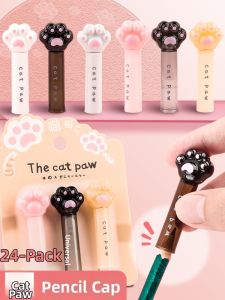 Cute Cat Paw Pencil Cap Soft Plastic Protection