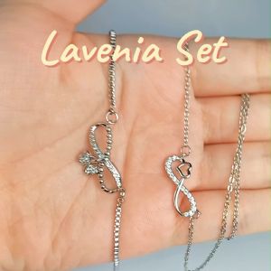 Promo Kalung Set Titanium Asli Wanita Dewasa Anti Luntur - Anti Karat Gelang Serut Korean Style Terbaru Laveni4 Gratis Kotak Perhiasan
