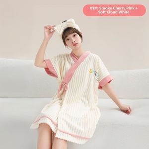 Absorbent Quick-Drying Thick Cotton Bathrobe Adult Towel Skirt Style Home Use Comfortable Polyester Nylon Material Bath Sheet