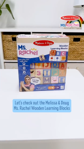 Melissa & Doug Ms. Rachel Wooden Learning Blocks