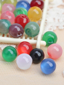 Nút Ngọc Trai Tròn Nhiều Màu Sắc Phong Cách Trung Hoa Nút Hạt Trang Trí Quần Áo Hanfu Nút Áo Sơ Mi Nhỏ Nút Trang Trí