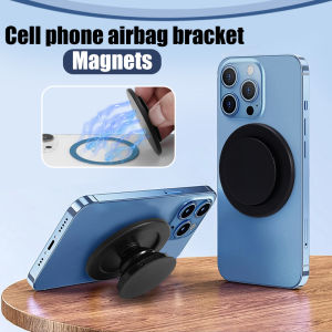 Magsafe Magnetic Suction Air Bag Bracket Mobile Phone Magnetic Suction Bracket Cartoon Drip Glue Retractable Folding Mobile Phone Bracket