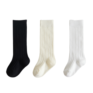 Girls Stockings Spring and Autumn Pure Cotton Kids Bunching Socks South Korea Ins Tide Pure Color Baby Girl Stockings Autumn