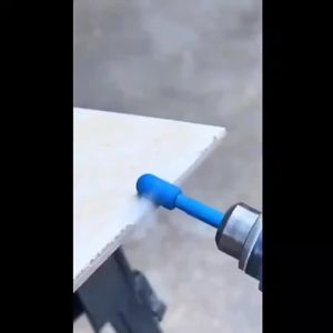 7Pcs Blue Diamond Burr Set 1/4 Hex Shank Multi Shape Rotary Grinding Bits for Marble Granite Ceramic Glass Stone Carving Polishi