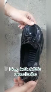 Womens Premium Black Shoes Mid-heeled shoes office school casual fashionable