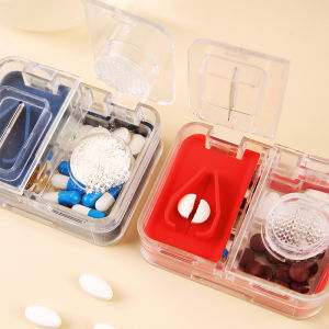 3 in 1 Japan Pemotong Obat Kotak Obat Tempat Obat Alat Pemecah Obat