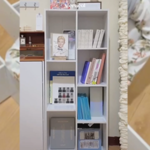 Rak Buku 8 Laci Rak Mainan Serbaguna White Cream Lemari Serbaguna Lemari Buku Rak 3 Susun