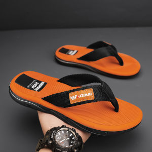 Mens Summer Outdoor Slip-On Anti-Slip Deodorant Casual Foot-Strap Sandals Soft Bottom Outdoor Sports Beach Cool Slippers