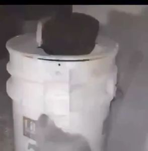 Rat Trap Bucket Slide Bucket Lid Mouse Trap Mice Mouse Traps Rat Trap Useful double labber Indoor and outdoor Kitchen Room Garden Reset Rat Catching Flip Mousetrap (Bucket not Included)