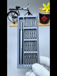 24 In 1 Precision ไขควง ชุดมัลติฟังก์ชั่นแม่เหล็กมินิไขควงชุดซ่อมเครื่องมือสำหรับอุปกรณ์อิเล็กทรอนิกส์คอมพิวเตอร์แว่นตาโ
