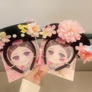 Cài tóc bờm tóc hoàn châu cách cách hanfu cổ trang trung hoa xinh xắn diện lễ tết TRUNG THU năm mới đẹp