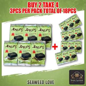 NAMKWANG SEAWEED BUY 2 TAKE 4! | TOTAL OF 6 PACKS (18pcs POUCHES) 70% OFF FROM MALL PRICE | Sweet Avenue