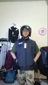 Rompi motor pria BADIN SPEED anti angin pelindung dada - Jaket vest cowok parasut semi waterproof