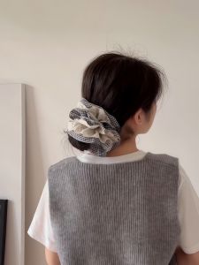 ยางรัดผมยืดหยุ่นสูงสำหรับผู้หญิง ยางรัดผมสไตล์เกาหลี ยางรัดผมแบบใหม่ปี 2025 ยางรัดผมสไตล์เกาหลีที่มีความยาวใหญ่และมีขนาดใหญ่