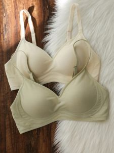 Áo Ngực Không Dây Mềm Mại Cho Nữ Áo Ngực Ngủ Mỏng Mùa Thu Áo Ngực Không Dây Liền Mạch Hỗ Trợ Mềm Mại Cho Ngực Lớn