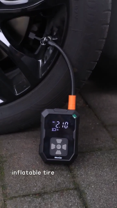 MeeGoo Wireless Car Air Pump Tire Inflator Air Compressor Portable Electric Air Pump 4000mAh Emergency Power Bank With LED Light Digital Display Support Preset Tyre Pressure
