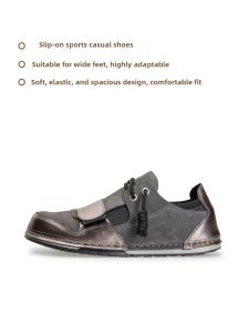 THEMULE | Roomy Wide Toe Cute Design Foot Slimming Leather Shoes