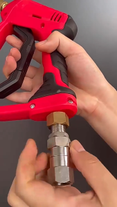 Khớp xoay nhanh inox 304 chống xoắn dây rửa xe ren 14/22/17 bền không rỉ giá rẻ giao nhanh