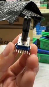 Potensio 6 pin 50k Stereo Kaki 6 Lurus Volume Mixer 503